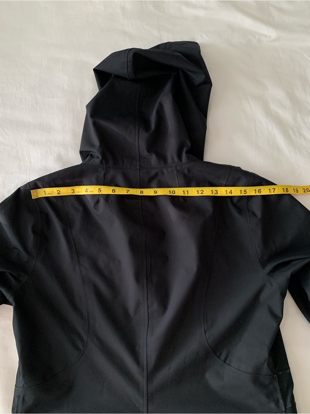 Patagonia Black Hooded Trench Coat - Picture 9 of 16